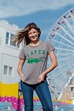 Womens Later Alligator T Shirt Funny Gator Joke Saying Tee for Ladies Funny T Shirts Sarcastic Tops for Women Cool Animal Top Women's Novelty Tees Green - L
