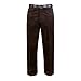 MyShoeStore Men's Cotton Corduroy Trousers Flat Front Pants with Pockets (Brown, 34/31)