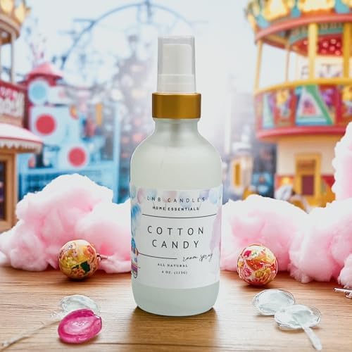 Cotton Candy Room Spray – Made in USA, Clean Ingredients, Essential Oils, Long-Lasting Sweet Scent, Home and Linen Fragrance image 2