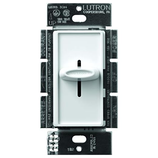 Lutron Electronics Co. SFSQ-F-WH Skylark Fan Control, White