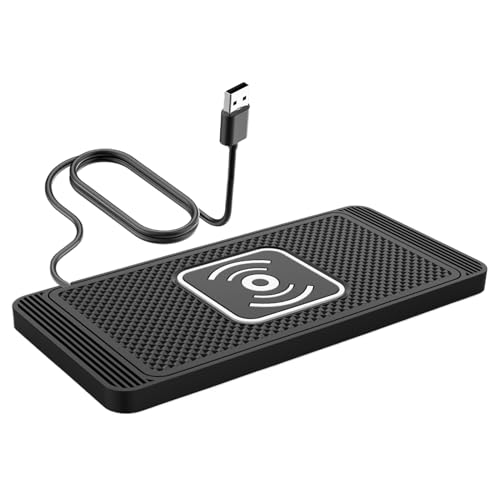 Cargador de teléfono inalámbrico para coche con detección automática que evita caídas del móvil