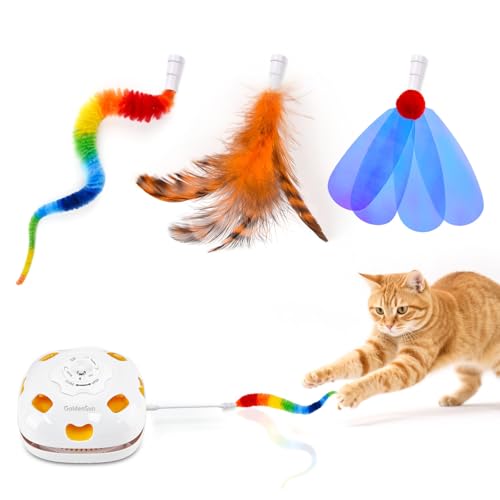 GoldenSun Lot de 3 Jouets Interactifs pour Chat, Accessoires 4 en 1 et 5 en 1