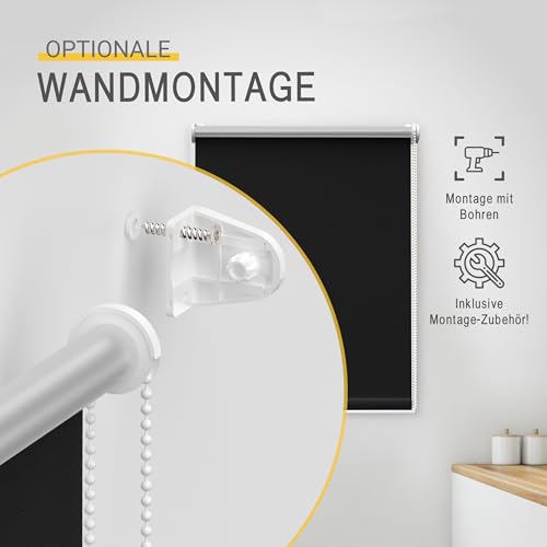 Sol Royal Thermorollo SolReflect T42 Verdunkelungsrollo 100×160 Klemmfix Rollo ohne Bohren Silberbeschichtung Schwarz - 8