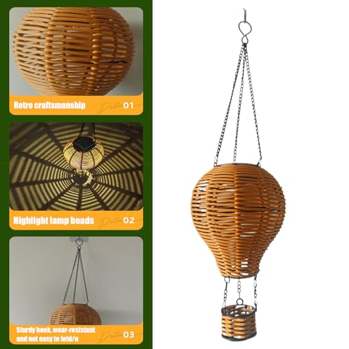 Farol de ratán solar impermeable para transformar la iluminación apagada de tu terraza 6