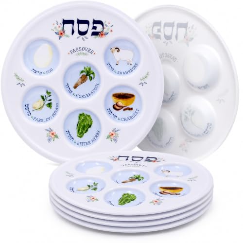 The Dreidel Company Classic Seder Plate Disposable...