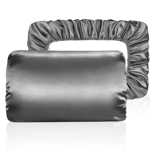 Yanideer Satin Pillowcase for Hair & Skin Travel Elastic Band