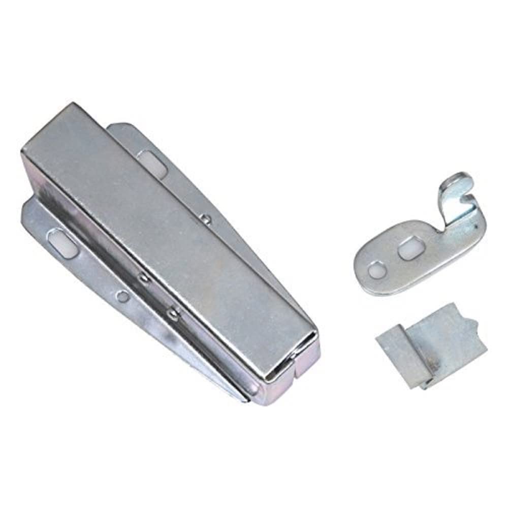 Merriway Bright Zinc Plated Bh01968 Push Cupboard Doors And Loft Hatch Touch Latch Catch,