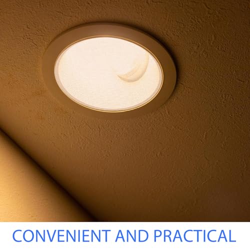 Image of HOMSFOU 2pcs Lampshade Diffuser: 6. 3 Inch Anti-glare Soft Light Diffuser For Ceiling Lamps - Cloth Lampshade with Stickers For Nursery Bedroom Living Room (khaki)