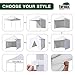 Eurmax USA 10 x 10 Pop up Canopy Commercial Tent Outdoor Party Canopies with 4 Removable Zippered Sidewalls and Roller Bag Bonus 4 Canopy Sand Bags & 24 Squre Ft Extended Awning(White)
