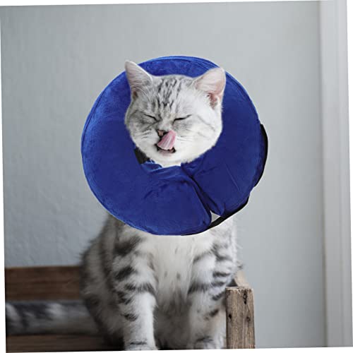 Cono protector ajustable y collar inflable para mascotas perros grandes postoperatorio 7