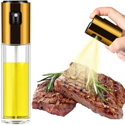 Image of Olive Oil Sprayer for Cooking, 100ml Food-Grade Glass for Air Fryer, Kitchen Sprayer Mister and Oil Spray Bottle for /BBQ /Salad /Baking /Roasting /Grilling (pack of 2, 110 ml)