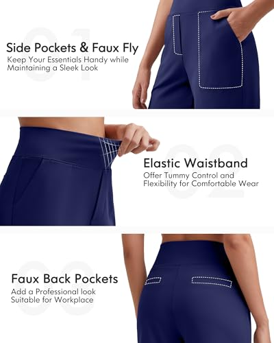 Image of G4Free EverGoing Women's Casual Shorts High Waisted 4'' / 5'' Comfy Shorts with Pockets for Yoga Workout Lounge
