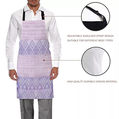 Tjlss Ethnic Style Geometry Aprons For Women Men Kid Cooking Baking Apron Kitchen Utility Equipment Accessories (Color : A, Size : 66X80Cm) #TOP3