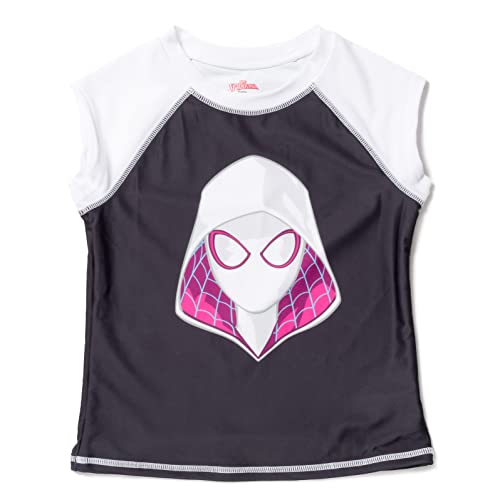 Marvel Spider-Man Spider-Gwen Ghost Spider Toddler Girls Rash Guard And Bikini Bottom Black/Purple 3T #TOP2