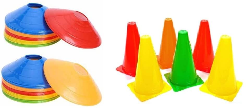 Krishna Enterprises Cone Space Marker 6 Inch Cones Pack, Space Markers Combo, (Multicolour) (10 markar 6 Cone)-image-41