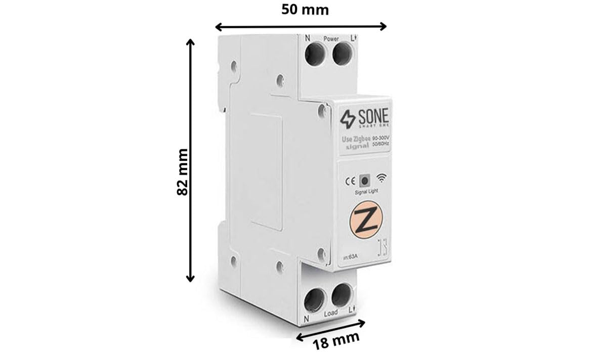 Relé ZIGBEE 16A TUYA INTERRUPTOR DE Riel DIN INTELIGENTE ENCENDIDO
