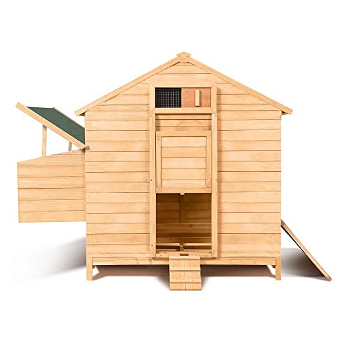 Großer Hühnerstall aus Holz mit 4 Nistkasten – Bild 3