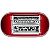 Kitchenaid tostapane - Artisan - Toaster 2 fette con scomparti extra-large e pinze autocentranti - Macchina per Toast con 7 Livelli di Doratura - Retro - Rosso mela metallizzato