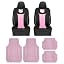 Covers & Rubber Mats-Pink-Black