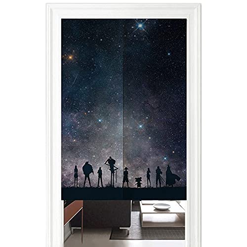 Einteiliger Anime-Themenvorhang, bedruckte Cartoon-Vorhänge, geteilter Türvorhang im japanischen Stil, Tür-Wandteppich-Fensterbehandlung für die Inneneinrichtung der Küche Cover