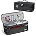 wigmoa K1-K - Bolsa de almacenamiento portátil de doble capa compatible con secador de pelo Dyson y accesorios, funda de transporte de viaje para secador de pelo, voluminizador, moldeador y