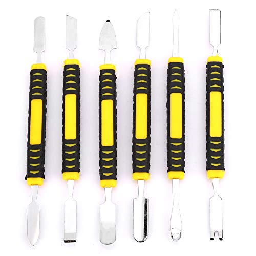 Conjunto De Ferramenta De Alavanca Para Abertura De Tela, Aço Carbono 6 Em 1, Extremidades Planas De