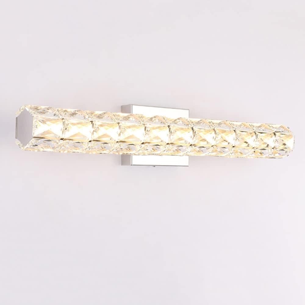 Lampe de salle de bains linéaire LED 16W haut de gamme en finition chromée