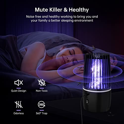 Lámpara de control de insectos voladores recargable para eliminar mosquitos 6