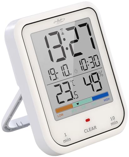 OFFORM Badezimmer-Uhr Mit Saugnapf - Praktische Spiegeluhr 70mm