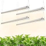 FREELICHT 4Pack 4FT Grow Light for Indoor Plants, 40W=250W, Full Spectrum