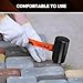 HORUSDY 16oz Durable Rubber Mallet Hammer with Fiberglass Handle, Non-Marring Blow Tool for Flooring, Tent Stakes, Woodworking, and Camping, Non-Slip Grip