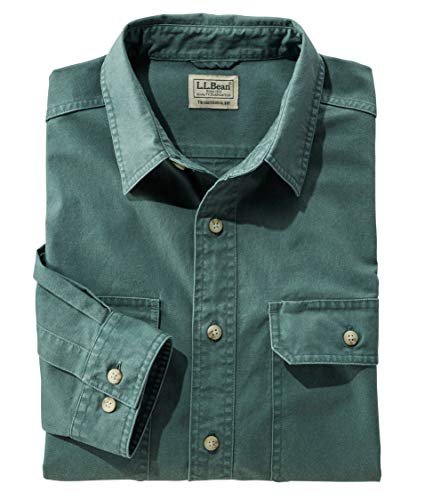 [エルエルビーン] メンズ サンウォッシュ・キャンバス・シャツ 長袖 ジャパン・フィット Mサイズ Juniper グリーン １００００３１８３０の商品画像（Amazon）
