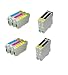Produktbild Kompatible Druckerpatronen für Epson Stylus Office B1100. 4 x T0711h Schwarz, 2 x T1002 Cyan, 2 x T1003 Magenta, 2 x T1004 Gelb Alle 18,2 ml