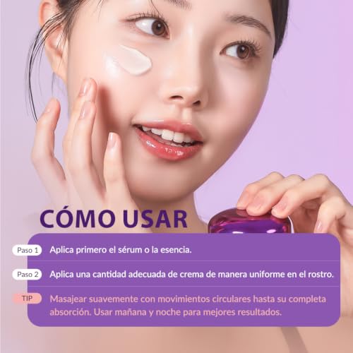 Miniatura 8 de Mizon Crema Enriquecida Con Colágeno Marino 50ml Skincare Coreano, 54 De Colágeno Marino, Cuidado Intensivo Antienvejecimiento Y Líneas Finas Collagen Power Firming Enriched Cream
