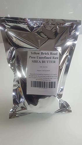 Yellow Brick Road 100% Raw Unrefined Shea Butter-African Grade a Ivory 1 Pound (16oz)