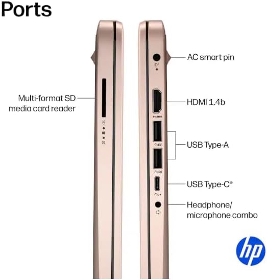  14" Business Laptop Computer with 1-Year Office 365, Intel Quad-Core N150 Processor, 4GB RAM 128GB UFS, Windows 11 Home, PLUSERA Earphones, Pale Rose Gold thumbnail