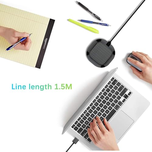 Microphone omnidirectionnel à condensateur USB avec base antidérapante stable