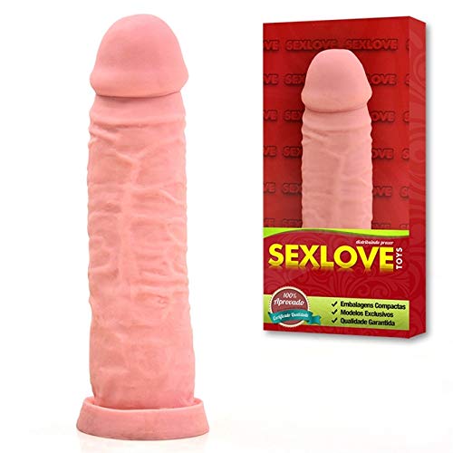 Garanhão Big Longo - Capa Peniana em Cyberskin 19,0x 4,6 cm