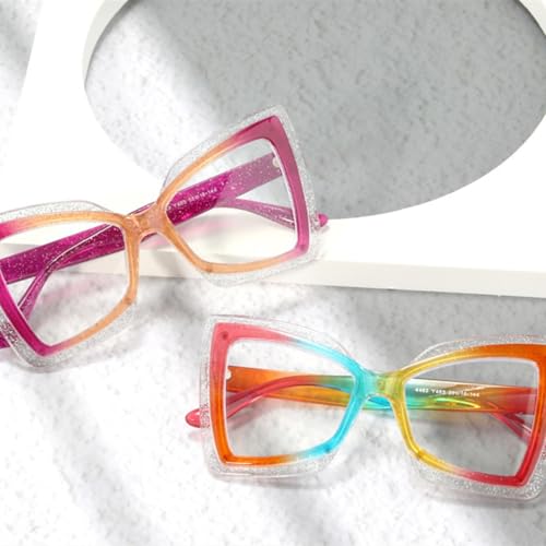Monture transparente papillon lunettes aux finitions premium - 2