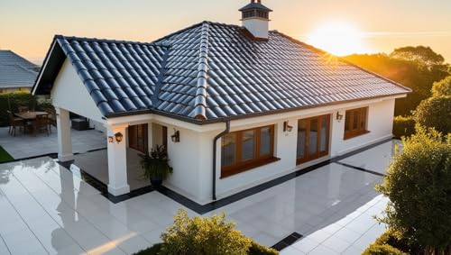 Image of Indigo Tile Coat Platinum Series - Premium Roof Tile Coating | Vibrant Non-Fading Colours | Rich Sheen Finish | Anti-Fungal & Water-Resistant | Exterior Use | 20 L Peacock Blue