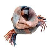 YCZDG Femmes Spring Automne Winte Winte Hiver Hiver Chaud Foulard Foulard Châle Châles Couverture de Bureau Pareo (Color : Color, Size : 40cm*240cm)