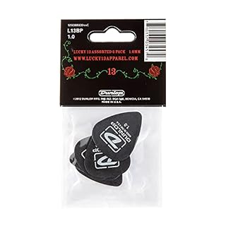 Dunlop Lucky 13 1.00mm (6Stck) · Médiators - Les Beatles, Paul McCartney, John Lennon, RIngo Starr, George Harrison Dunlop Lucky 13 1.00mm (6Stck) · Médiators – Image 2
