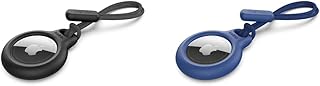 Belkin Apple Airtag Secure Holder with Strap - Black & AirTag Case with Strap, Secure Holder Protective Cover for Air Tag with Scratch Resistance Accessory - Blue