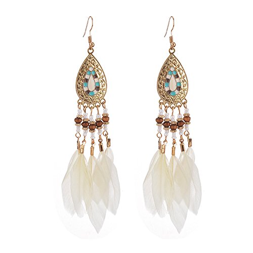 Boucles d'oreilles ovales à franges idéales pour vos soirées d'été chic
