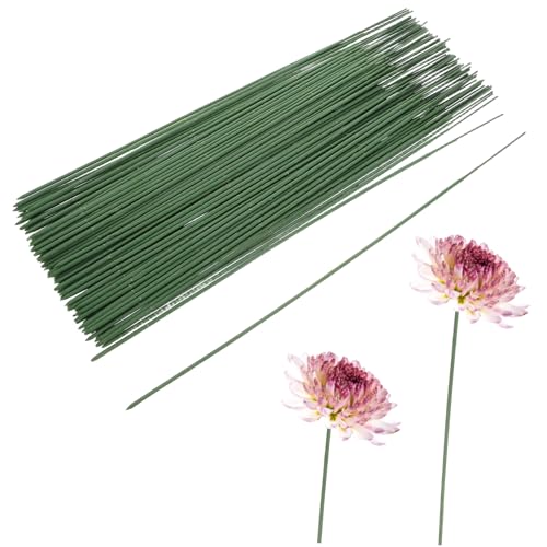 OSALADI DIY Floral Wire Stems 25cm 100pcs Versatile Craft Supplies for Bouquets and Flower Arrangements