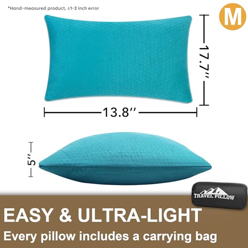 Set 2 Almohadas de espuma viscoelástica para viaje miniatura 2