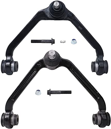 Image of Detroit Axle - Front 8pc Control Arms Kit for Ford Explorer Ranger Mazda B2500 B3000 B4000 Mercury Mountaineer, 4 Upper & Lower Control Arms w /Ball Joints 2 Outer Tie Rods 2 Sway Bars Replacement