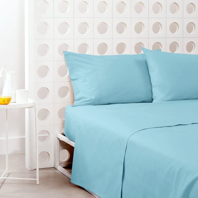 Drap plat carré et demi Bassetti en coton de qualité supérieure 180x280 cm