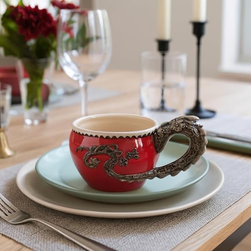 Blue Sky Ceramics Red Dragon Cup Multicolor miniatura 3