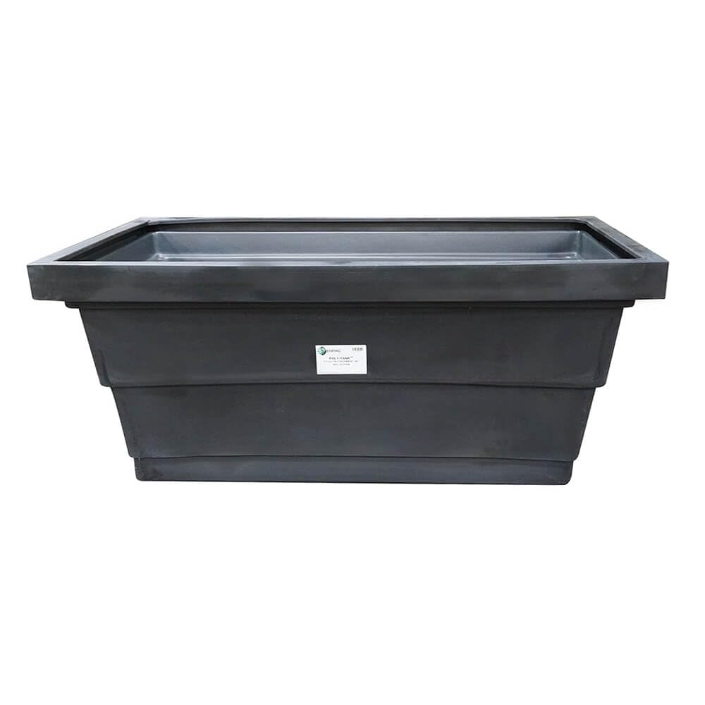 Enpac Poly Tank Containment Sump with Drain, Black, 275-Gallon, Durable Polyethylene, Saves Space